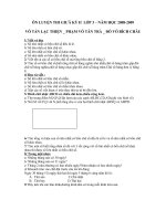 ÔN THI TOÁN LỚP 3 GIỮA KỲ 2 2009-2010