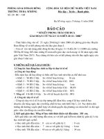 Bao cao so ket thi dua giai doan 1 cua truong Tieu hoc