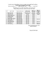 Danh sách các HĐ thi nghề PT năm 2010