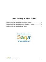 mấu kế hoạch marketing