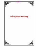 bài trắc nghiệm marketing