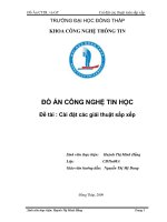 Do an giai thuat sap xep