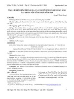 nhiễm khuẩn da và tình hình sử dụng kháng sinh