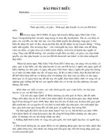 Bài phát biểu của Hiệu trưởng nhan dịp 20/11