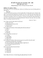 Đề kiểm tra học kì I-Ngữ văn 7