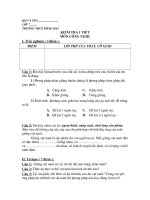 KIỂM TRA 1TIẾT CN KÌ II