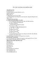 ÔN TẬP CHƯƠNG ÕI -KHÔNG KHÍ