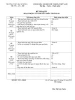 kế hoạch tổ tháng 2