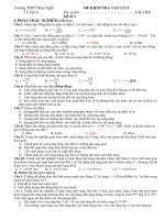 Đề kiểm tra giữa kì 2 vật lí 12