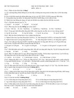 Đề thi HK 2 _ hóa 12