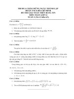 Đề luyện tập khối 12(tuần 2)