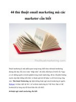 44 thủ thuật email marketing mà các marketer cần biết