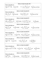 8 ĐỀ KIỂM TRA  TÍCH PHÂN CÓ ĐÁP ÃN