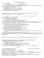 đề thi thu đại học lần 7( có đáp án)