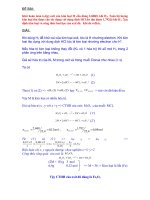 Bài toán khử oxit kim loại M bằng Hiđro