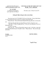 Công văn đăng ký học lớp ĐH QLGD (Gấp)