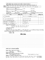 Đề khảo sát đầu năm Toán 8