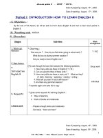 giao an tieng anh 8 (bai 1 - 4 )