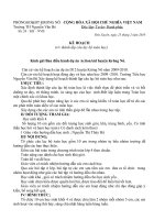 kê hoạch câu lạc bô Toan học