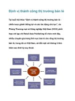 định vị thành công thị trường bán lẻ