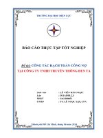 công tác hạch toán công nợ tại công ty tnhh truyền thông đen ta