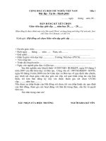 Mẫu 1: Đăng kí xét GVDG