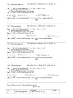 2 đề kiểm tra bất phương trình có đáp án