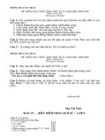 Đề thi sử 6 kì II