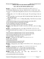 Bài tập PP tọa độ trong KG (Đầy đủ theo chủ đề)