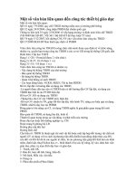 Một số văn bản liên quan đến công tác thiết bị giáo dục