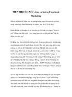 tiếp thị cảm xúc...hay xu hướng emotional marketing