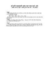 Đề thi dành cho HS khá, giỏi Sử 8