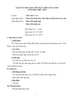 GIÁO ÁN THI GIÁO VIÊN DẠY GIỎI CẤP CƠ SỞ
