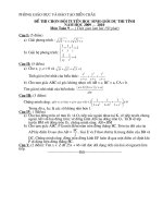 Đề thi chọn Học sinh giỏi tỉnh 2009- 2010