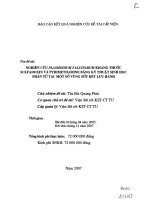 Nghiên cứu Plasmodium falaparum kháng thuốc Sulfadoxin và pyrimetramine bằng kỹ thuật sinh học phân tử tại một số vùng sốt rét lưu hành