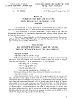 Báo cáo cong tác duy trì kết quả PCGD THCS nam 2009