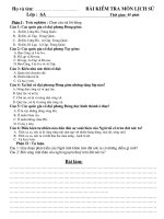 Kiểm tra 1 tiết Sử 6