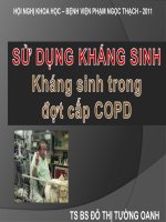 sử dụng kháng sinh trong đợt cấp copd