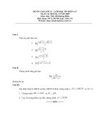 Đề ôn tập lớp 11 (24/3/09)