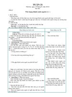 giáo án lớp 3-tuần theo chuẩn, ngắn, dễ sửa.