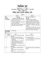 Giáo án lớp ghép 1-3 tuan 27