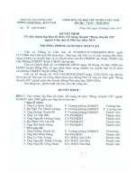 Số: 31/QĐ-PGDĐT ngày 02/3/2010 Quyết định v/v thành lập BTC, Tổ trọng tài 