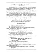 Phương pháp soạn - giảng bài thực hành địa lí