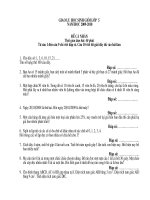 Đề thi HS giỏi môn Toán lớp 5