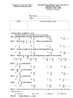 De thi giua HKII mon toan ( lop 4 )