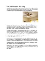 Giải pháp tiết kiệm điện năng