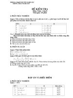 Kiểm tra 1 tiết Toán 8