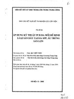 Ứng dụng kỹ thuật PCR đa mồi để định loại sán dây Taenia Spp, ấu trùng sán lợn