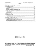Đồ án chi tiết máy  khoa Máy xây dựng và thiết bị Thuỷ Lợi