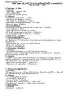 Quy định nề nếp hàng ngày